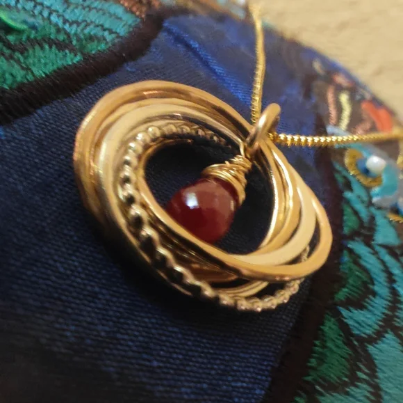 Gorgeous necklace 925 and 14 k. High quality piece. - Picture 5 of 10